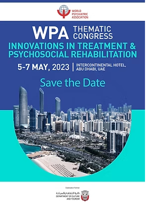 The WPA has announced fellowships (Travel Awards) for psychiatric residents, trainees and medical students to attend the WPA Thematic Congress in Abu Dhabi, UAE later this year (5-7th of May 2023). There are two separate prestigious awards, one for all residents and trainees in psychiatry and one for all medical students from the Gulf / Middle East Region. The award for the residents and trainees in psychiatry asks candidates to submit published international research (done by the applicant themselves (master or doctorate degree thesis or original research), published in an international psychiatric journal in 2022 within the field of biological or social psychiatry).