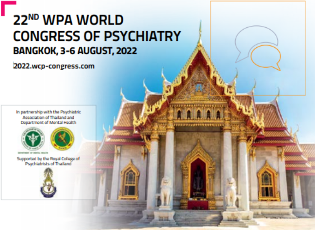 There are only a few days left until the leaders in psychiatry from around the world will gather in Bangkok for the 22nd World Congress of Psychiatry. This is the first in-person World Congress following the pandemic and an outstanding Scientific Programme awaits attendees. The Congress will start on Wednesday the 3rd August and run for 3 days. Due to the uncertainties around traveling in 2022, therefore we’ve introduced a convenient Virtual alternative.