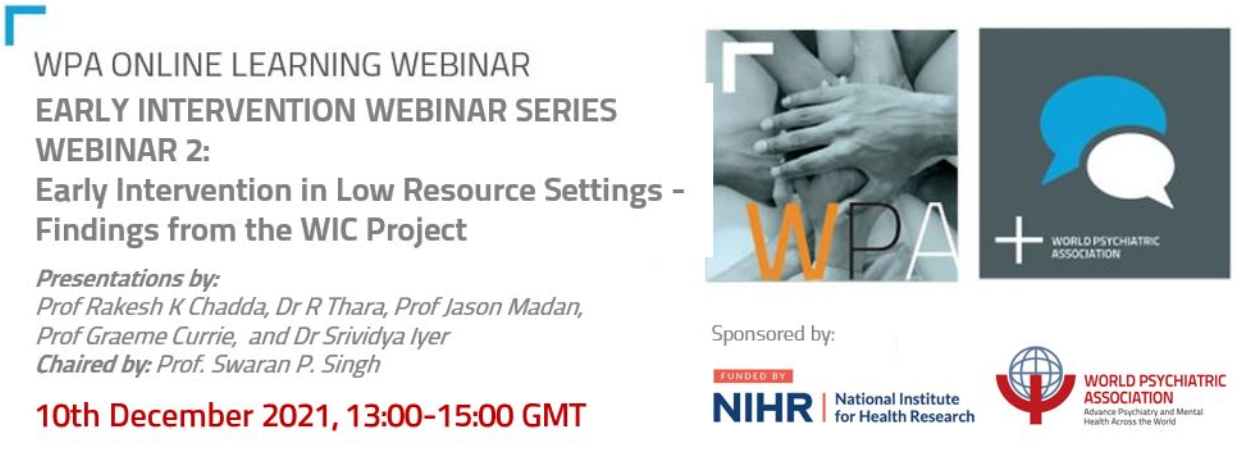 Early Intervention Webinar 2 Now Available online