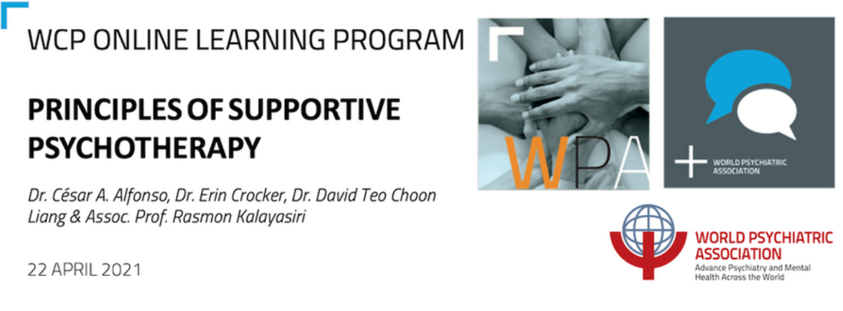 Registration now open for new WPA online learning course: Principles of Supportive Psychotherapy