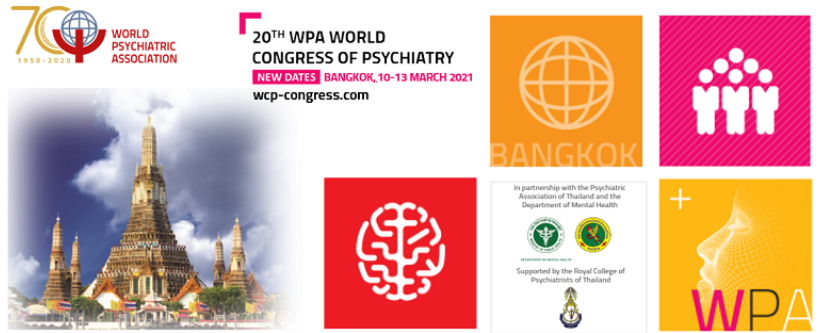 The 20th WPA World Congress of Psychiatry has moved to 10-13 March 2021