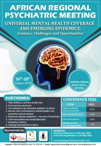 Uganda Psychiatric Association announces co-sponsored congress