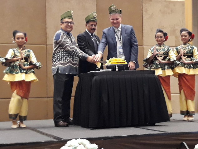 Inauguration of the WPA Psychotherapy Section Conference at Kuala Lumpur. Hazli Zakaria (President, MPA), Roy Abraham Kallivayalil (Secretary General, WPA) and Cesar A Alfonoso (Section Chair) are seen.